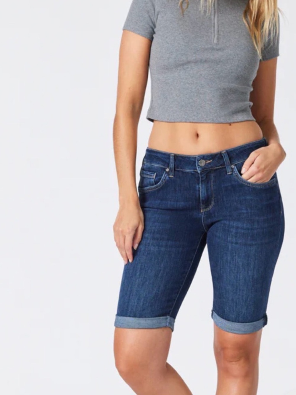 Citizens Of Humanity Dark Blue Denim Jean Shorts